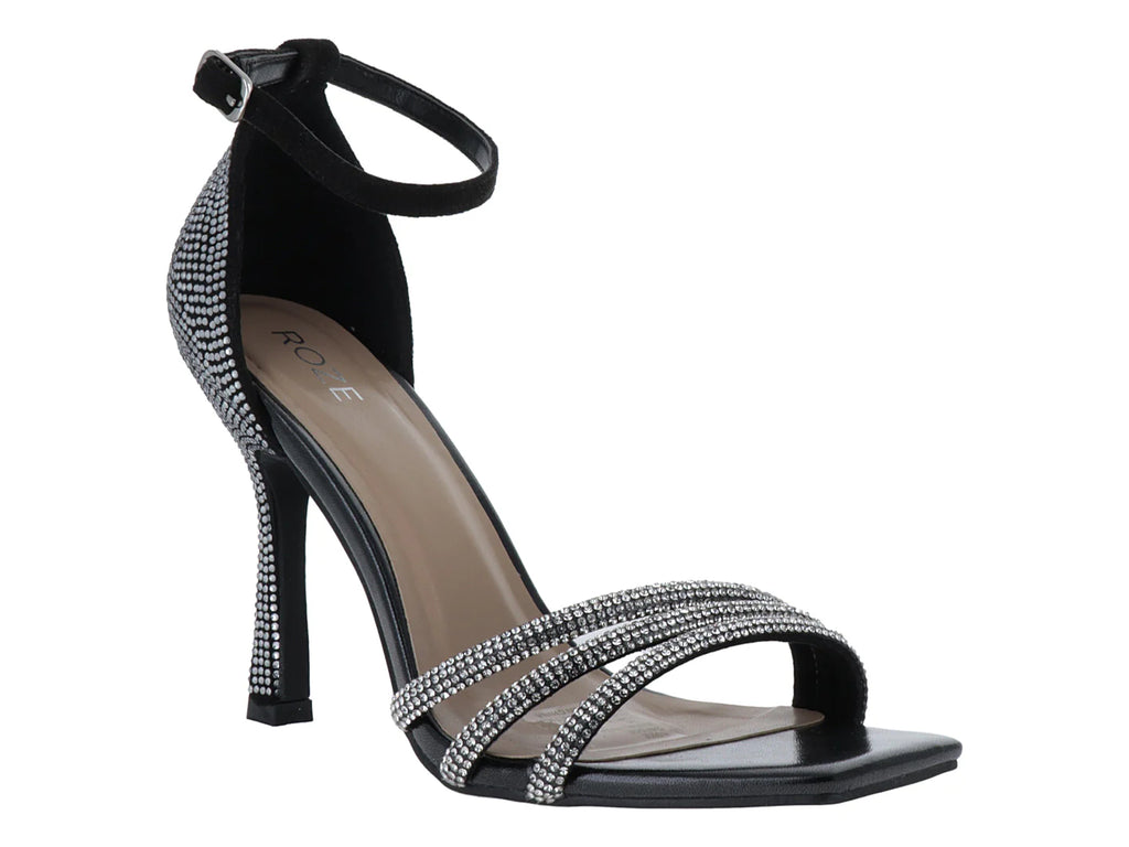 Sandalias de Tacón Roze Negro para Mujer
