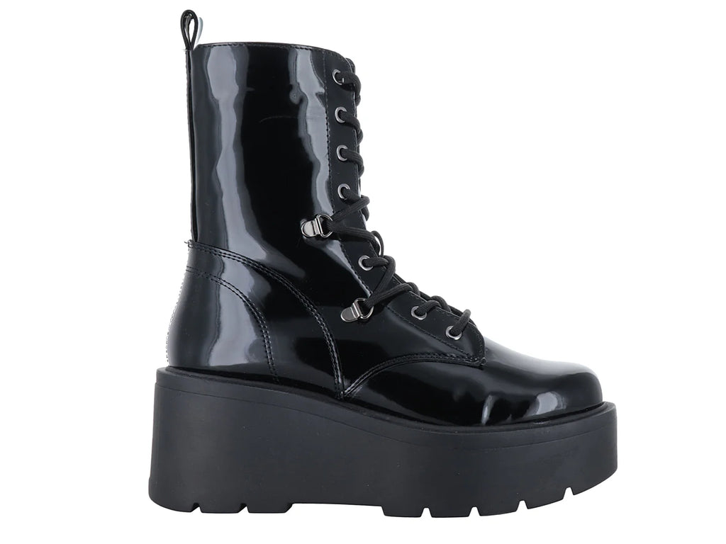 Botas Solie de Charol Negro para Mujer