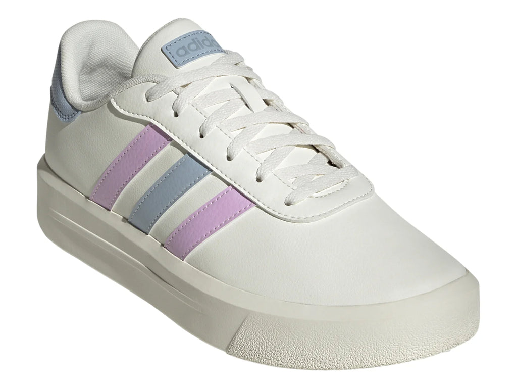Tenis Adidas Court Platform Blanco Lila y Azul para Mujer