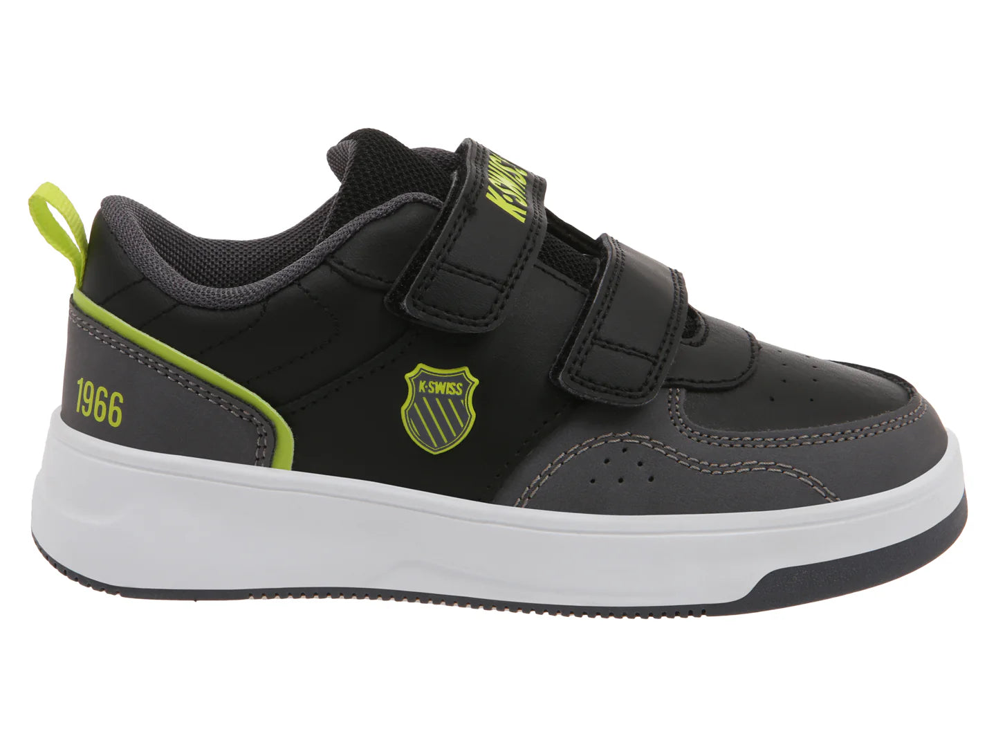 Tenis K SWISS Doren CH Gris y Verde Lima para Niño