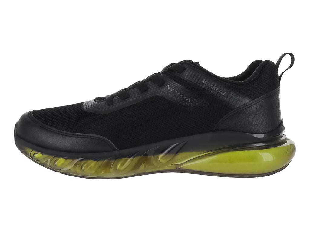 Tenis MAKENA Negro y Amarillo Neón para Niño