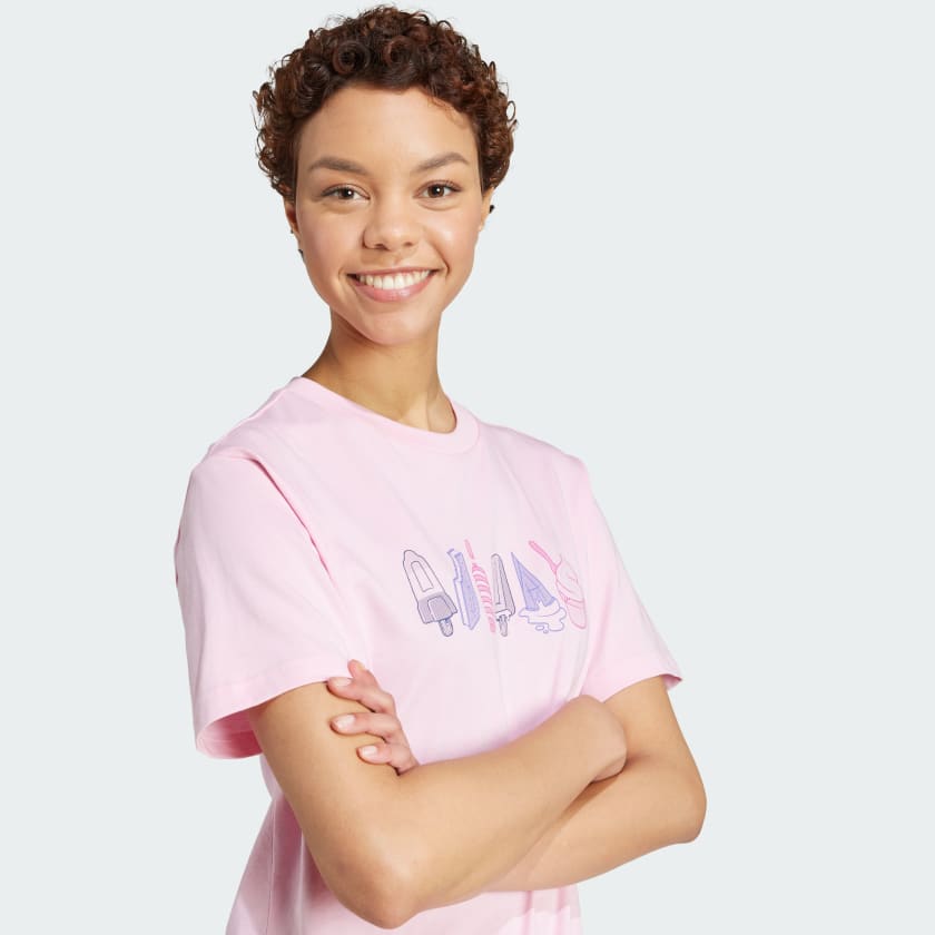 Women's adidas Lounge Food Graphic Tee