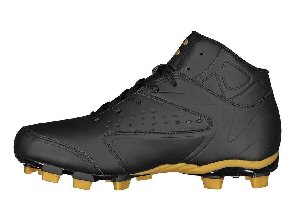 Tenis Charly para Béisbol Negro con Dorado para Hombre
