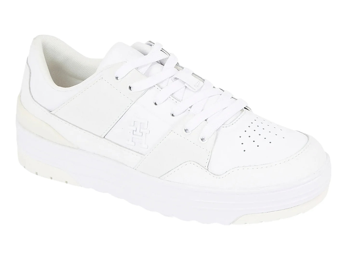 Tenis Tommy Hilfiger TH Lo Basket Blancos para Mujer