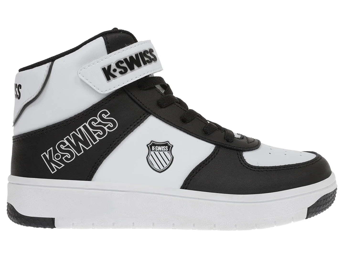 Tenis K Swiss Salt Mid Negro con Blanco para Niño