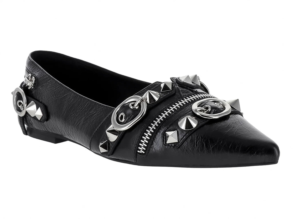 Zapatos Planos Jeffrey Campbell Roxine Negro para Mujer