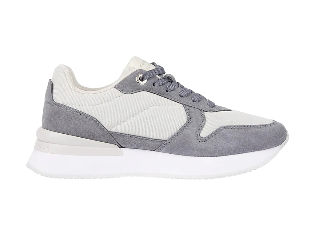 Tenis Tommy Hilfiger Elevated Feminine Runner Gris para Mujer