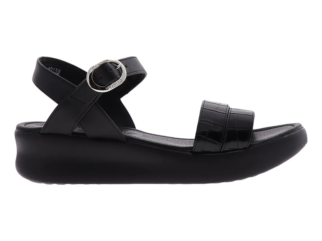Sandalias Clinton Portofino Negro para Mujer