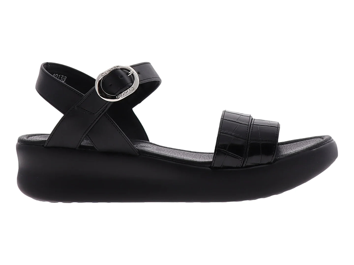 Sandalias Clinton Portofino Negro para Mujer
