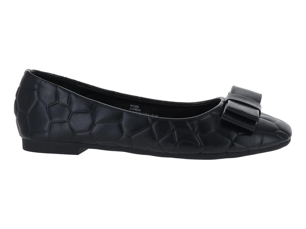 Zapatos Planos Roze Negros para Mujer