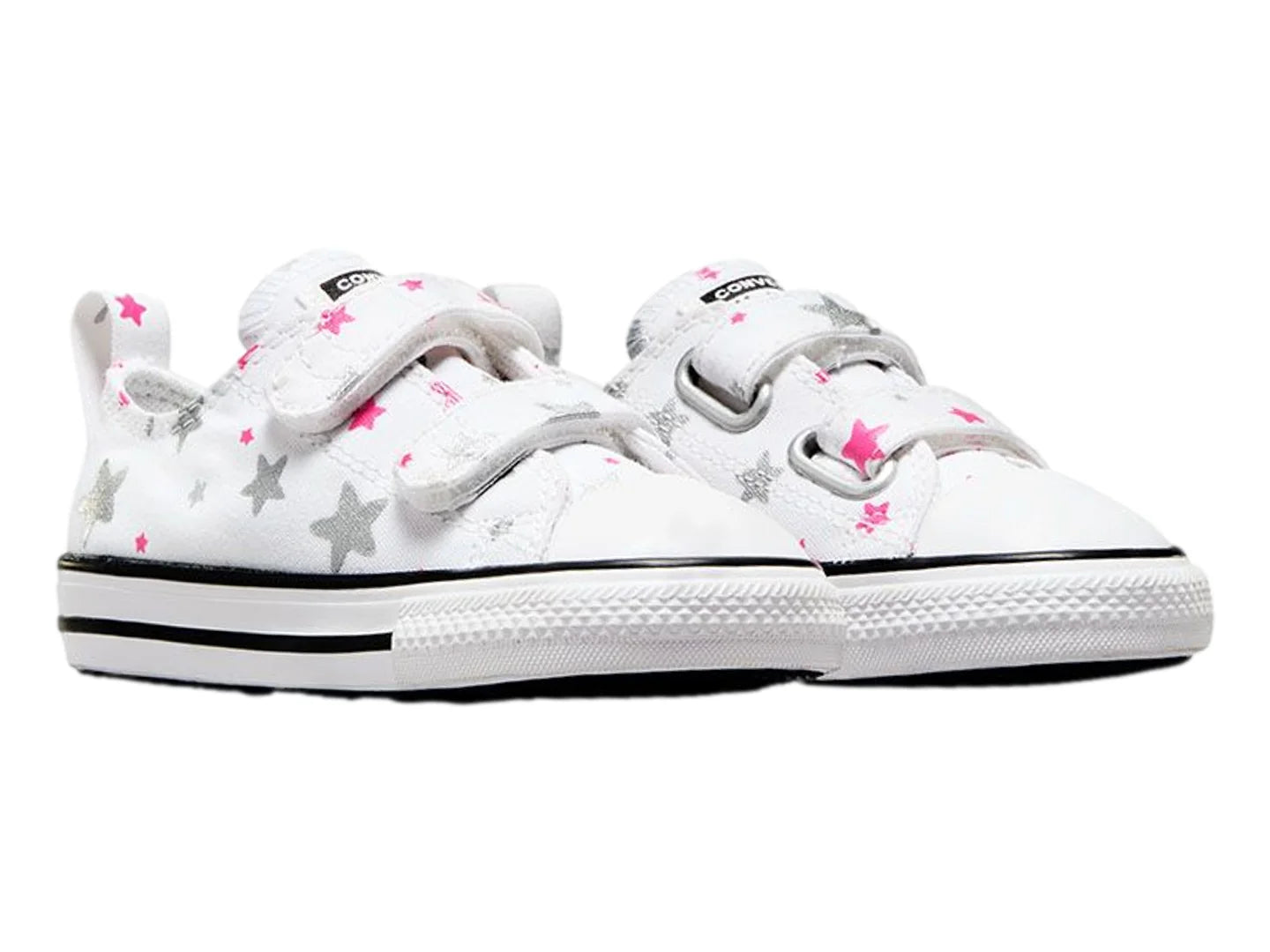 Tenis Converse Chuck Taylor All Star Easy On Blanco y Rosa para Niña