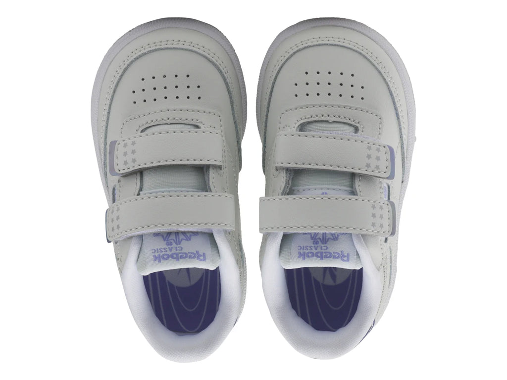 Tenis Reebok Club C 2V 20 Gris y Morado para Niño