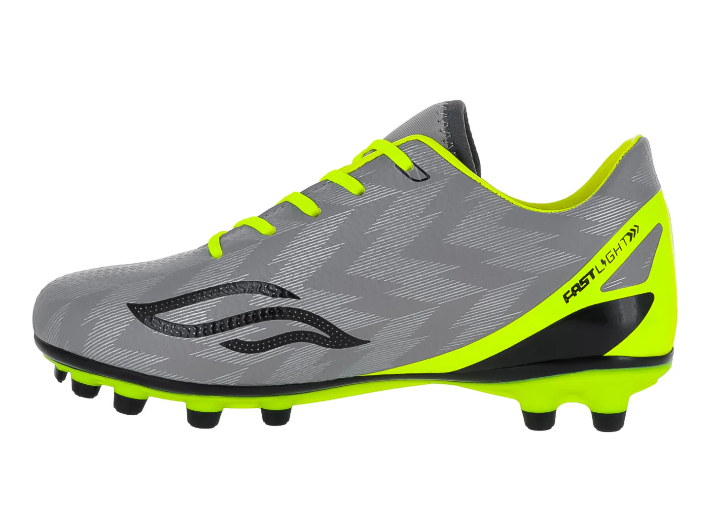 Tenis de Fútbol Furia Gris Neón para Niño