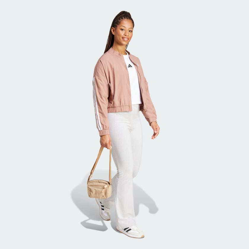 Women's adidas Essentials 3-Stripes Lifestyle Woven Bomber Jacket
