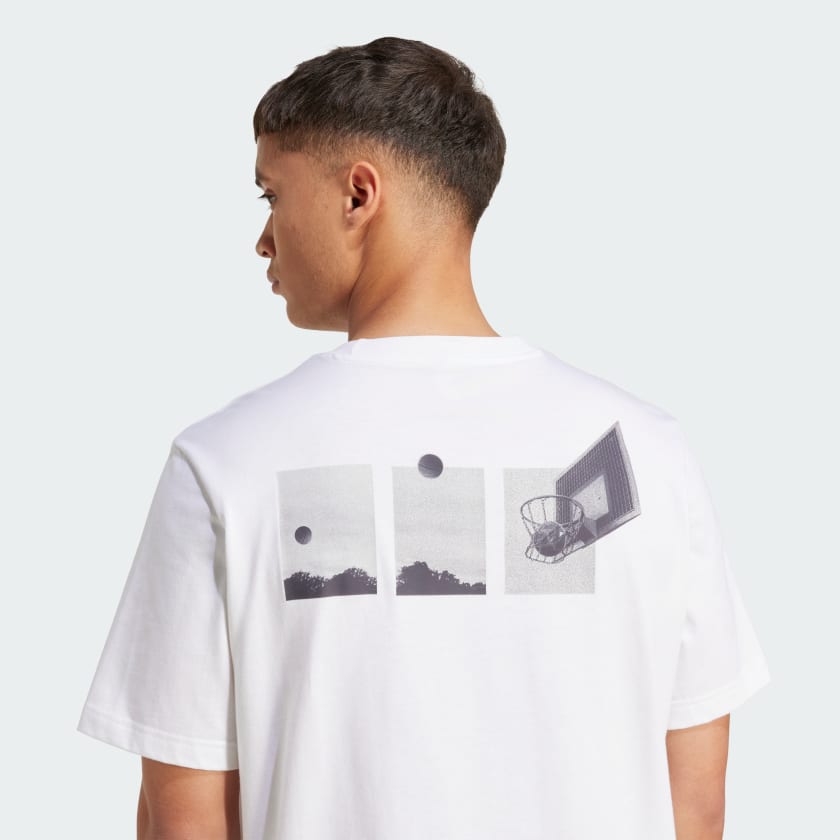 Men's adidas Lens Power Of Three Hoop Graphic Tee