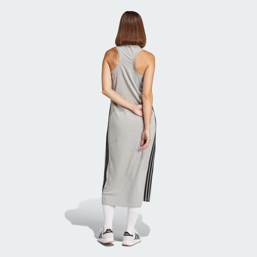 Women's adidas Essentials 3-Stripes Long Racerback Dress