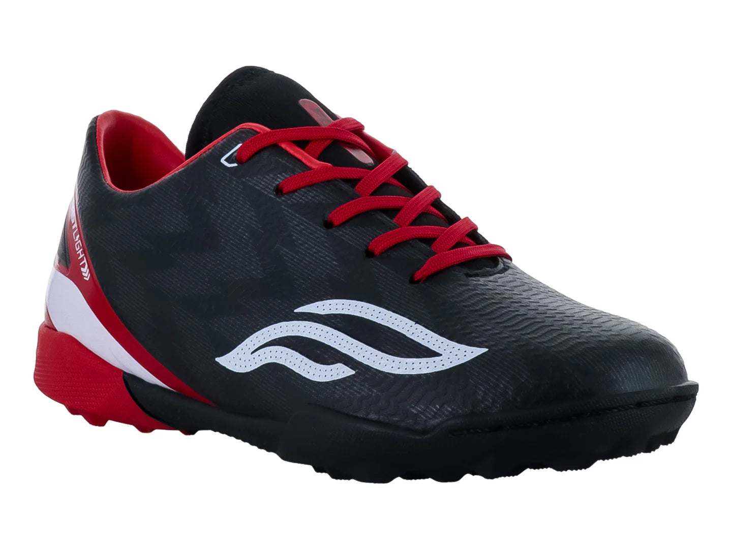 Tenis de Fútbol Furia Negro y Rojo para Niño