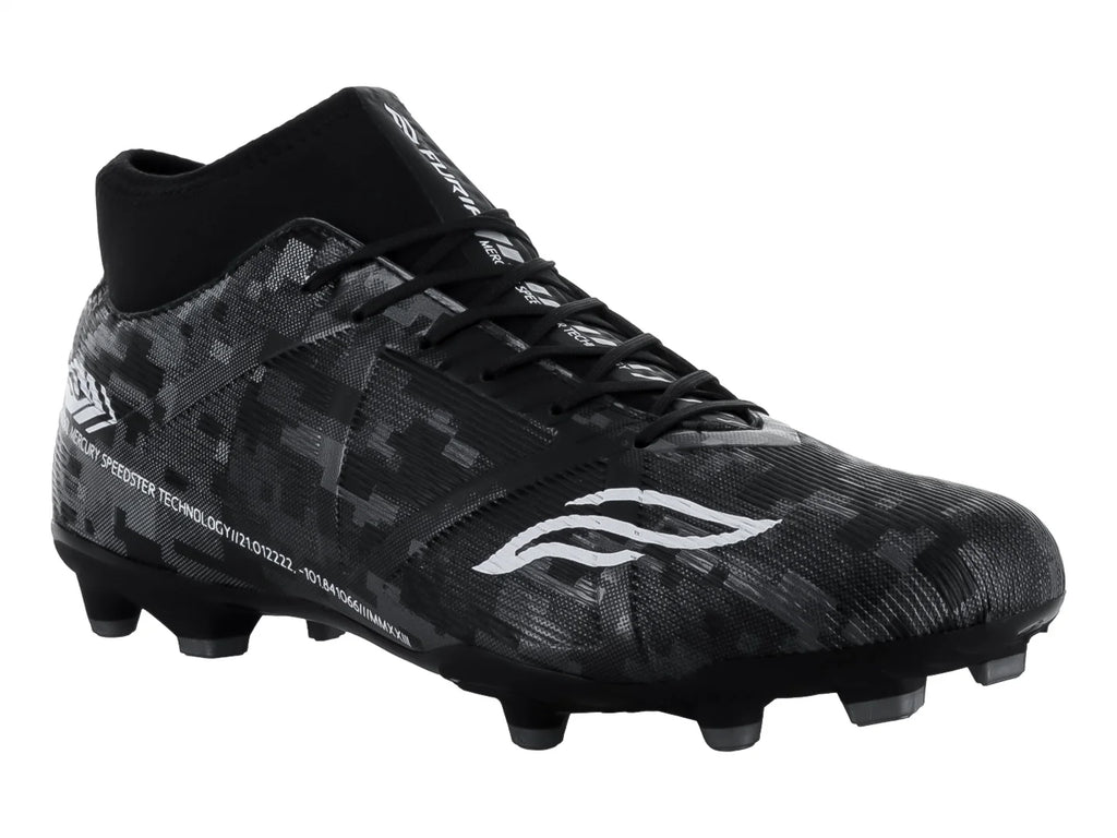Tenis de Fútbol Furia Negro Plata para Hombre