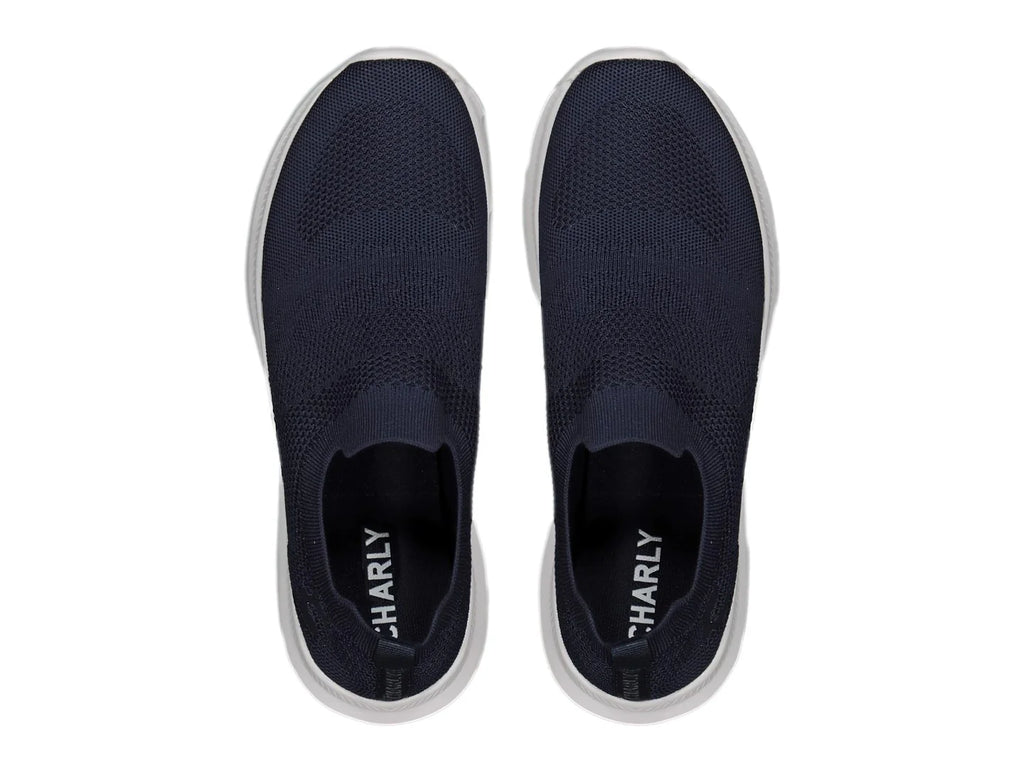 Tenis Charly Slip on Azul Marino y Blanco para Hombre