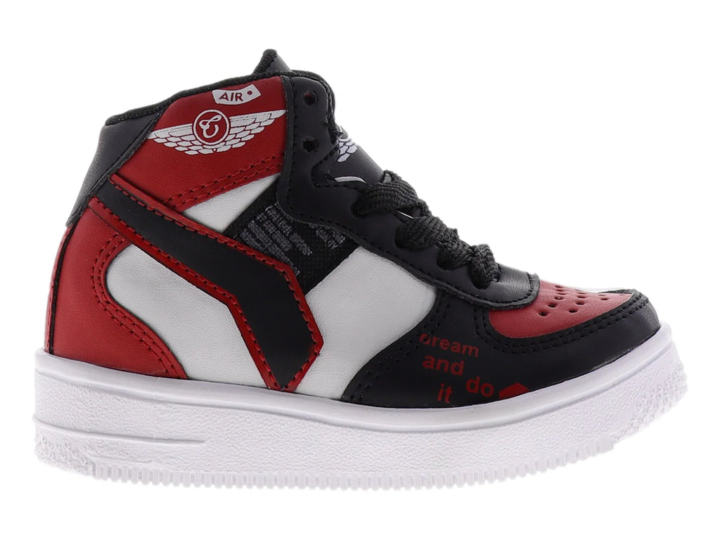 Tenis New Boys Multicolor Negro Rojo Blanco para Niño