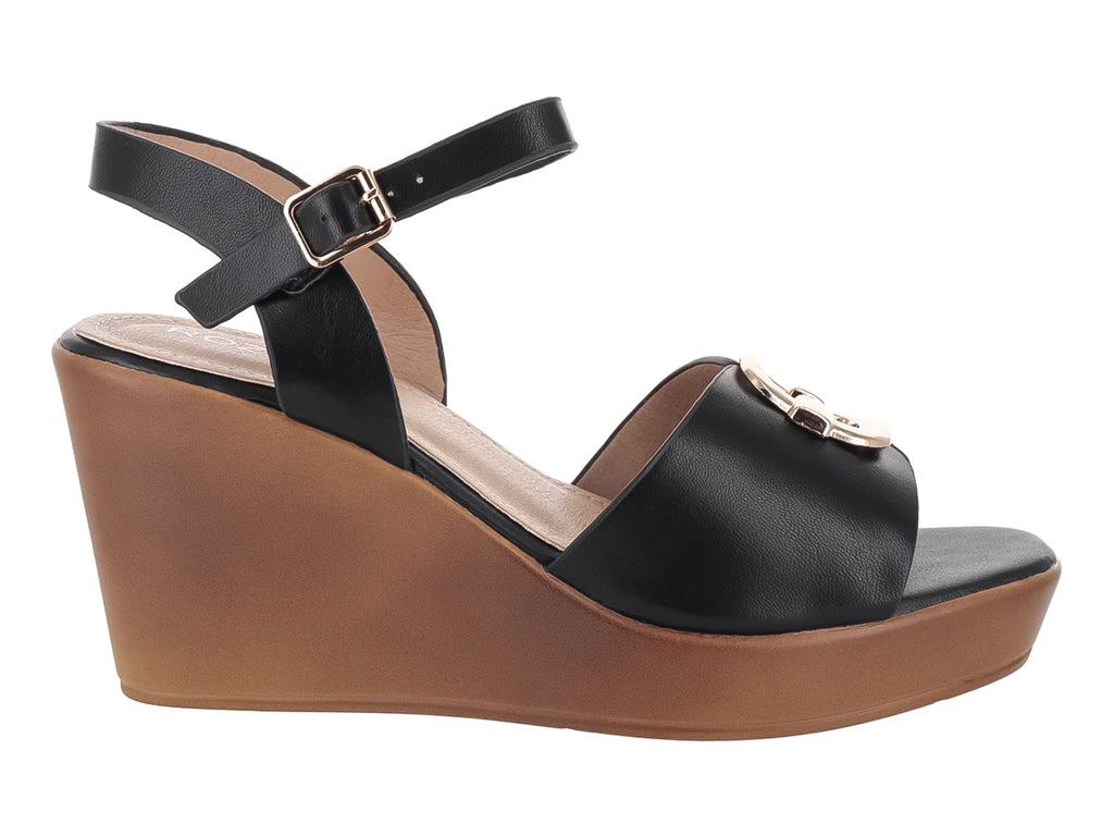 Sandalias Roze Plataforma Negro para Mujer