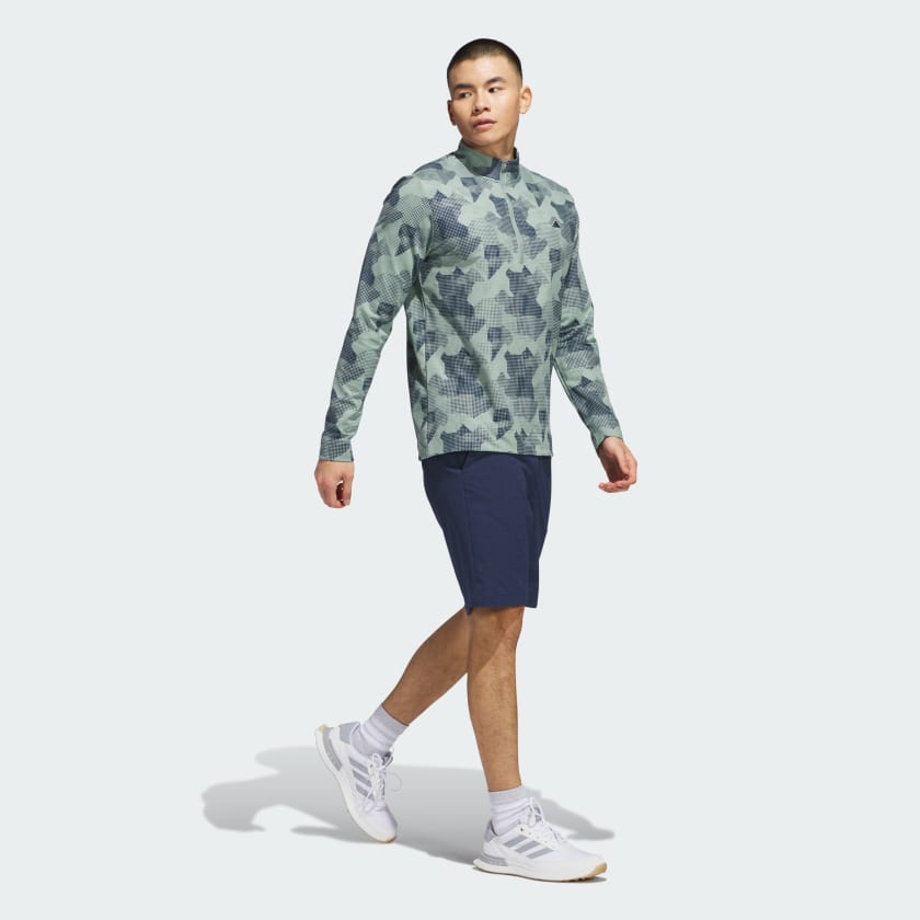 Men's adidas Go-To Printed Quarter-Zip Pullover