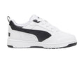 Tenis PUMA Rebound V6 Lo Blanco y Negro para Niño