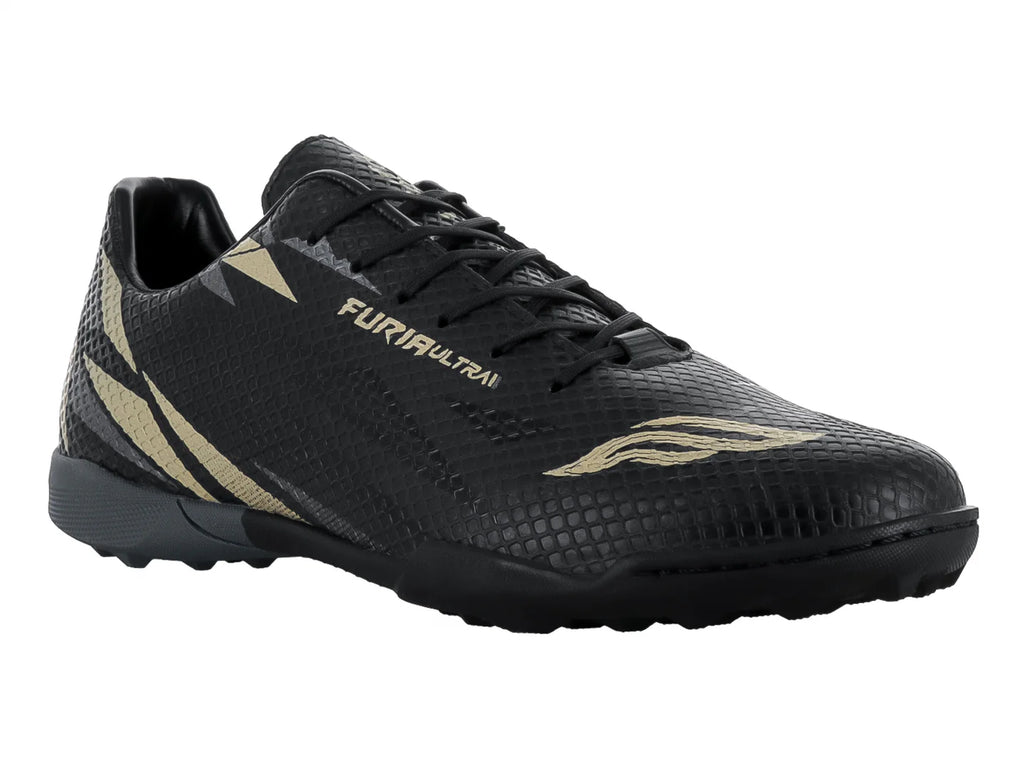 Tenis de Fútbol FURIA Negro Oro para Hombre