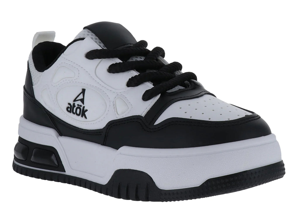 Tenis ATOK Blanco y Negro para Mujer