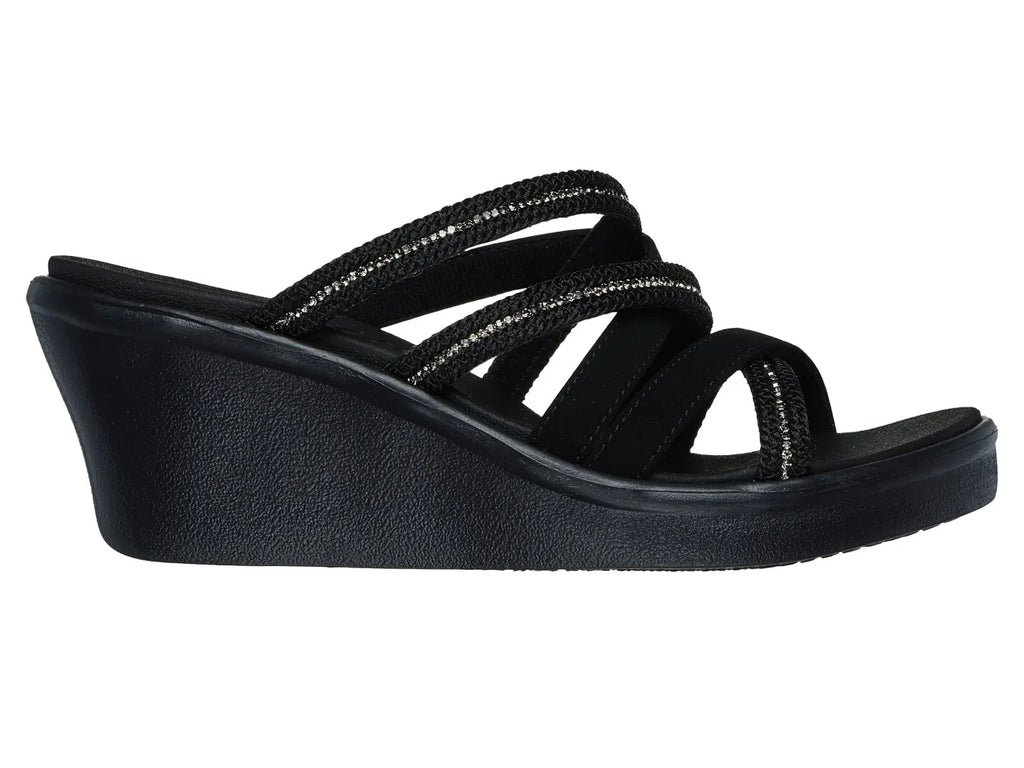 Sandalias Skechers Cali W Negro para Mujer