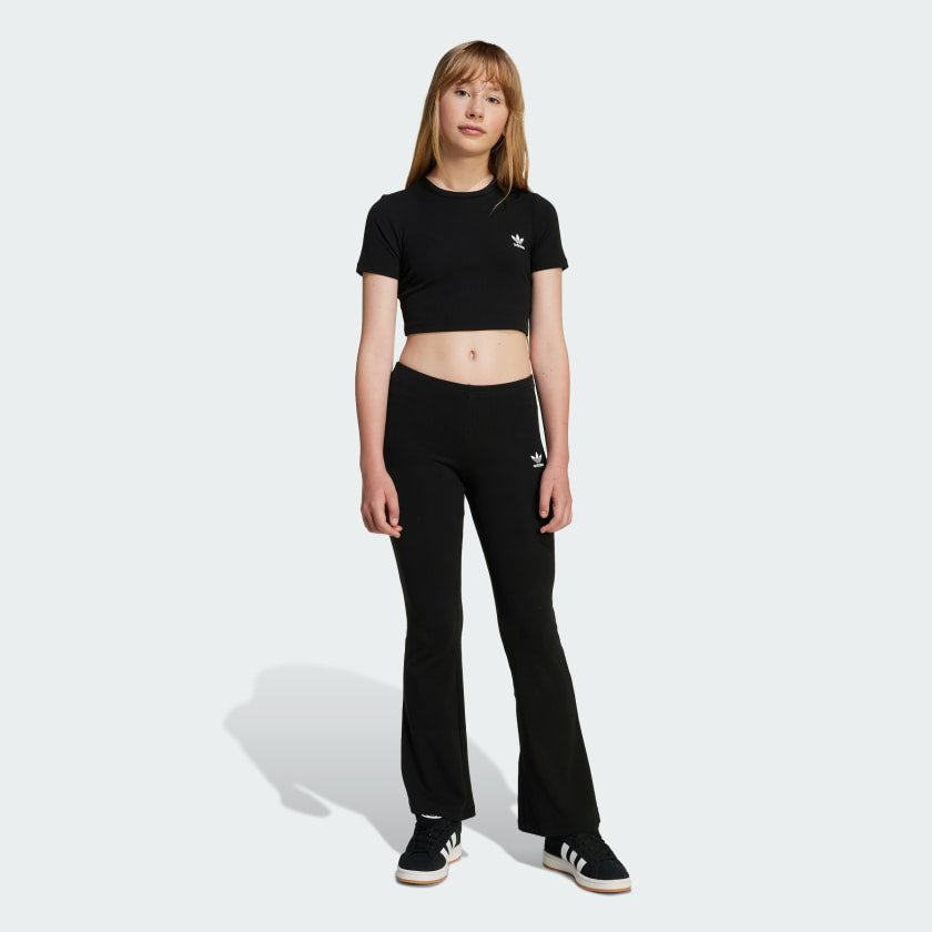 Kids' adidas Ribbed Crop Tee Kids