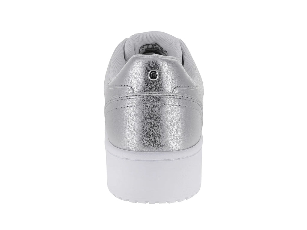 Tenis GBG Blanco y Plateado para Mujer