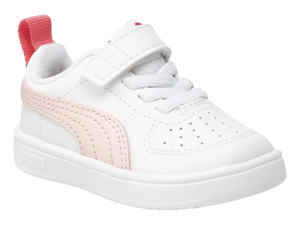Tenis PUMA Rickie Blanco y Rosa para Niña