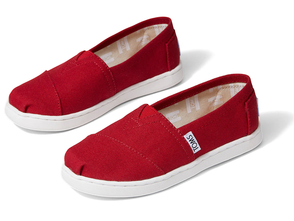 Zapatos TOMS Urbanos Rojos para Niño