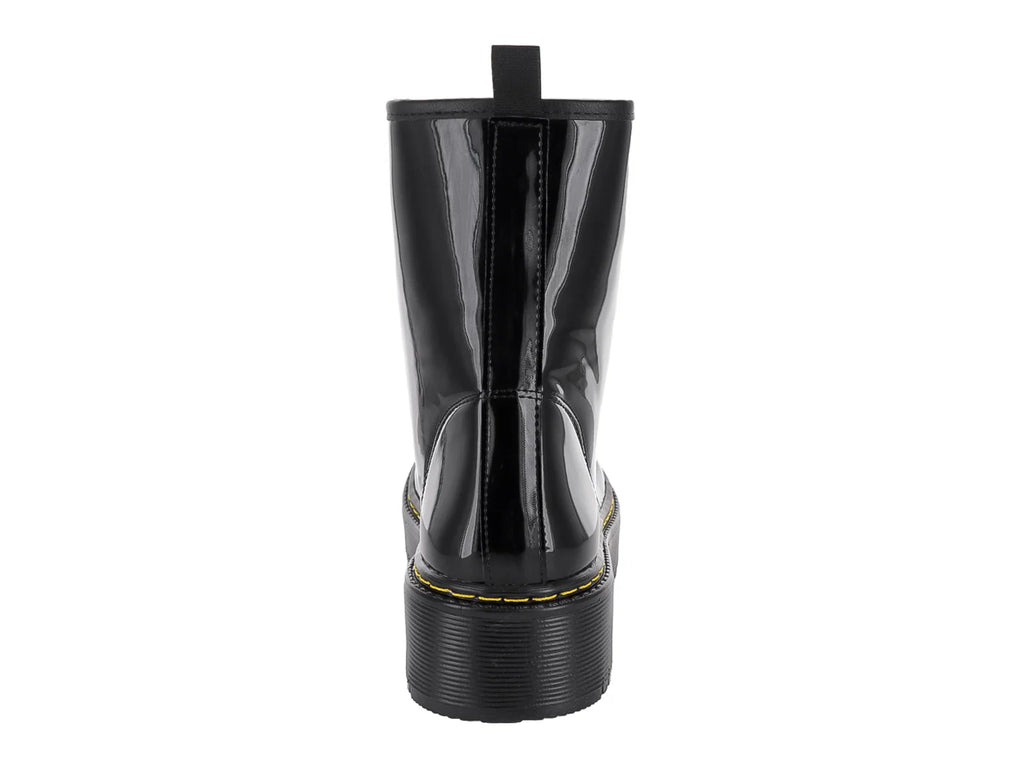 Botas de Combate MELIANA Charol Negro para Mujer