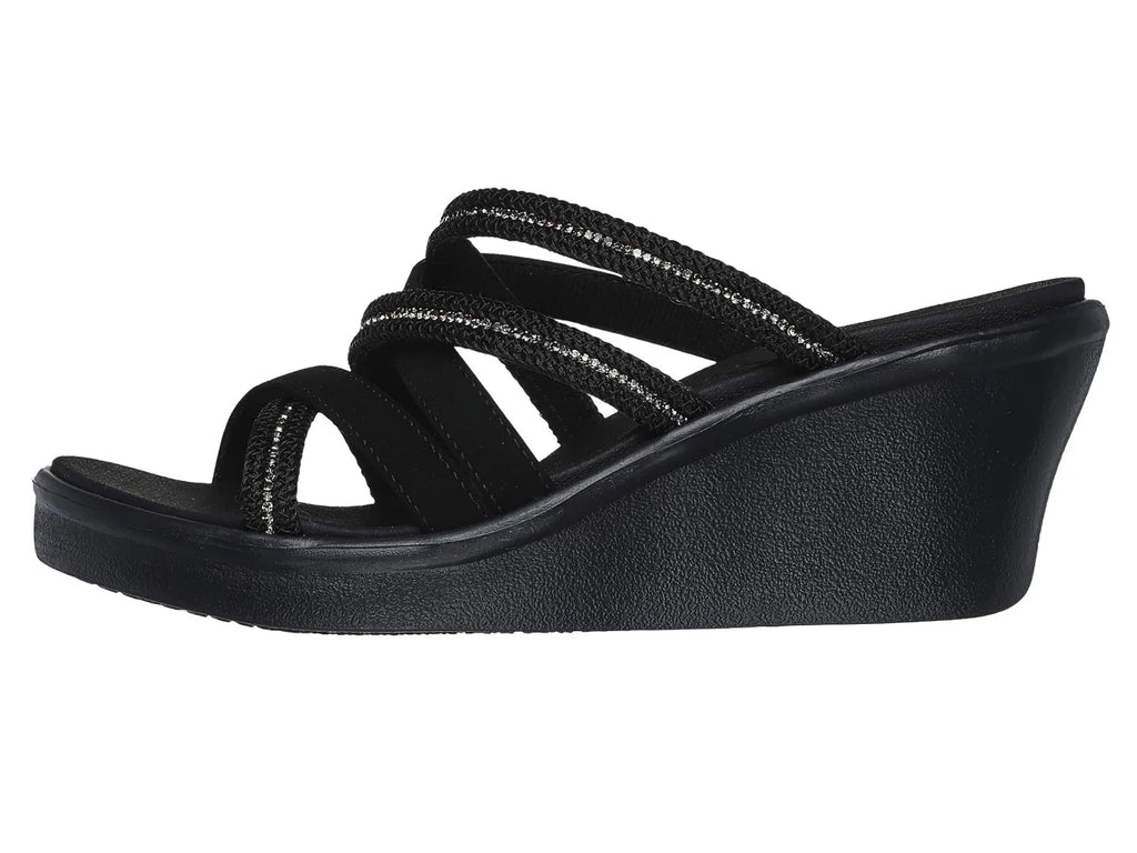 Sandalias Skechers Cali W Negro para Mujer