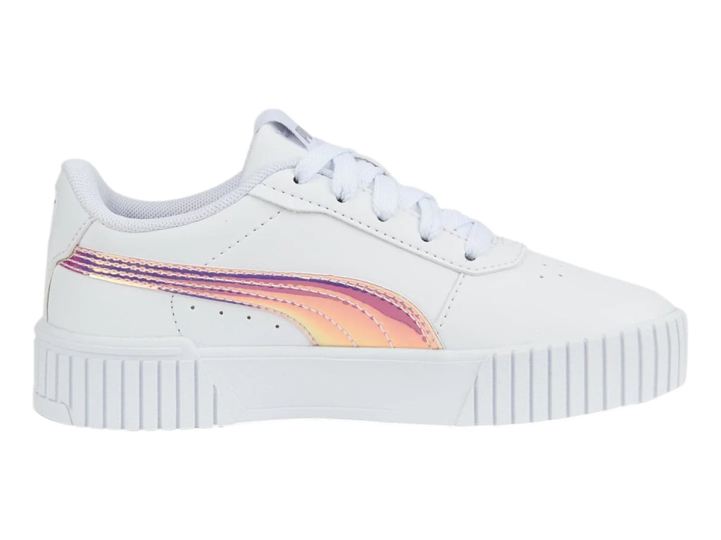 Tenis PUMA Carina 20 Holo Blanco y Plata para Niña