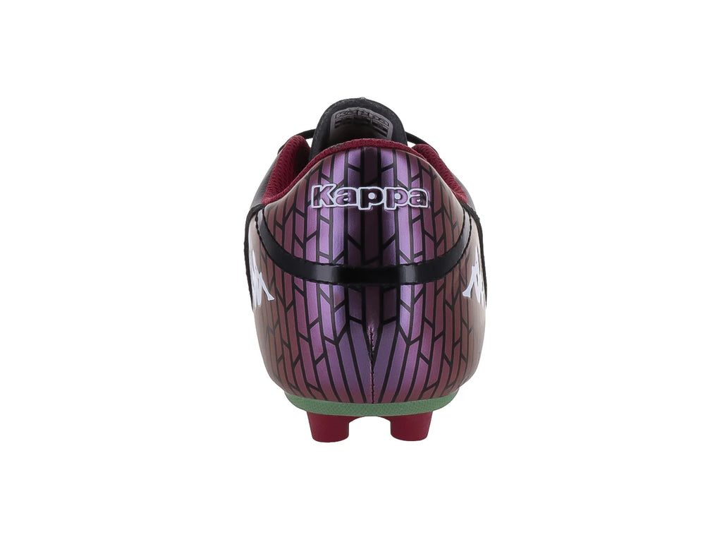 Tenis de Fútbol Kappa Negro y Verde para Niño
