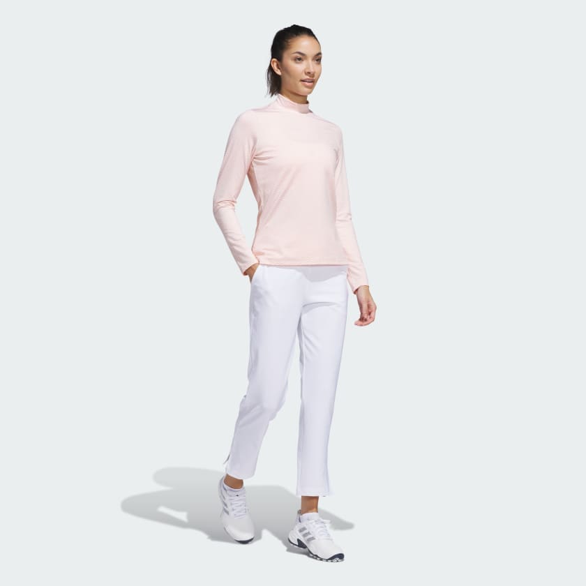 Women's adidas Beyond Two-Tone Mesh Mock Shirt