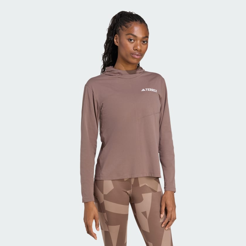 Women's adidas Terrex Multi Climacool Hooded Long Sleeve Top