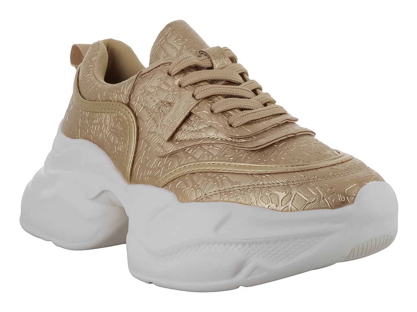 Tenis Platini Dorado para Mujer