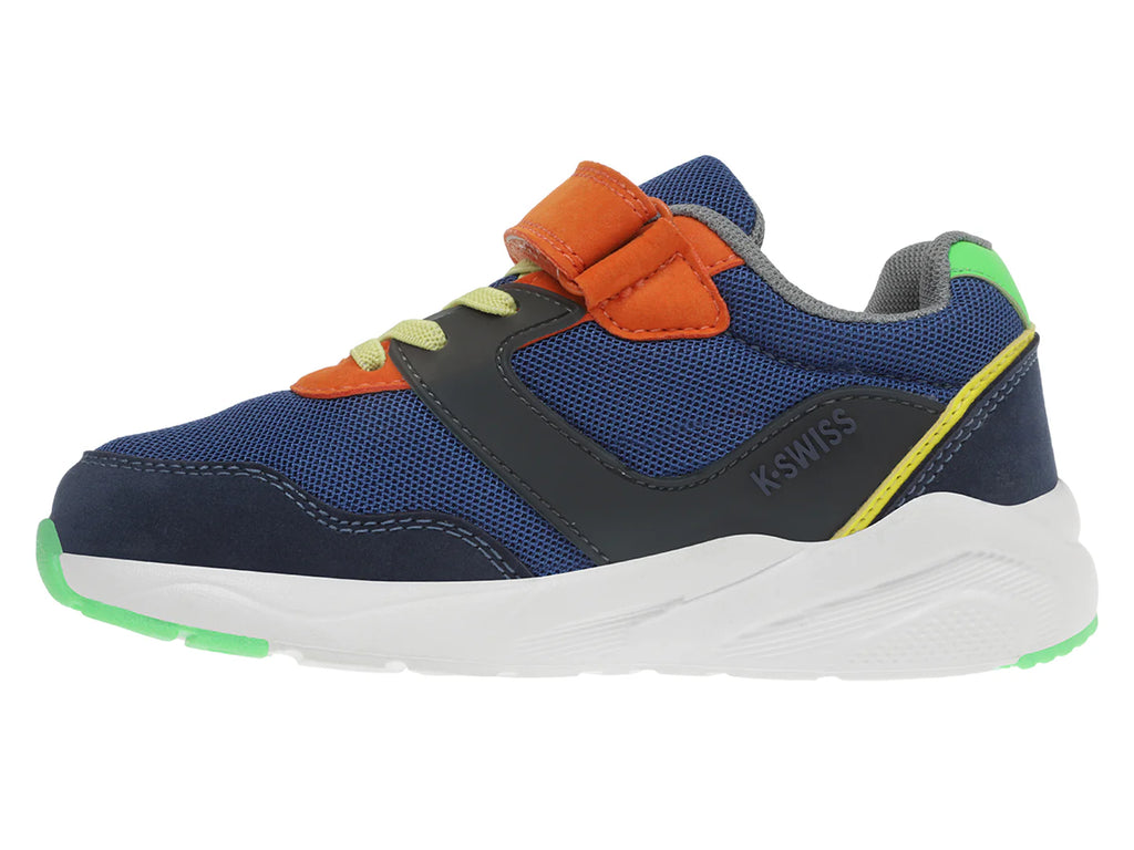 Tenis K SWISS Zahir Azul Marino y Naranja para Niño