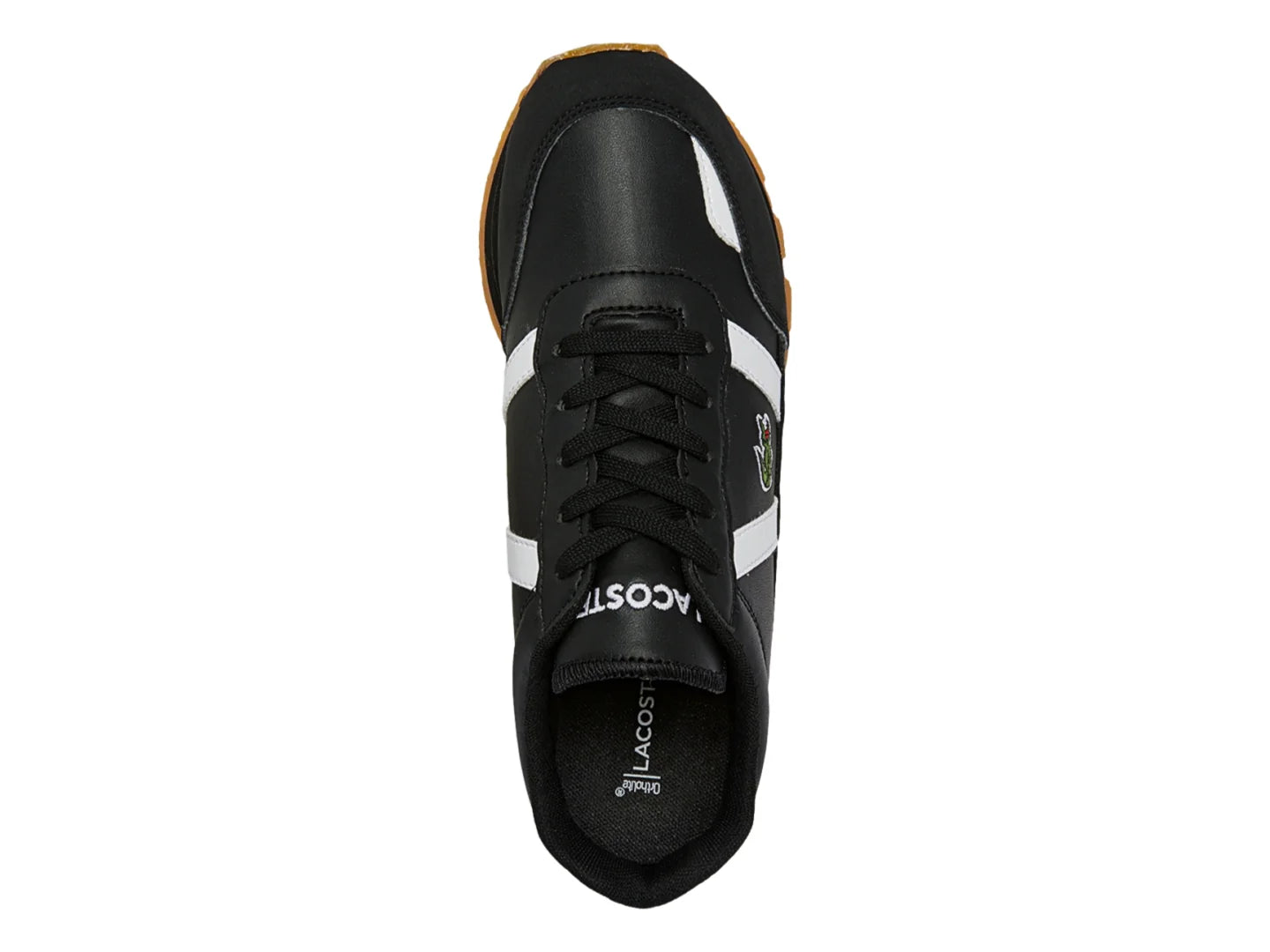 Tenis Lacoste Partner Negro con Blanco para Niño