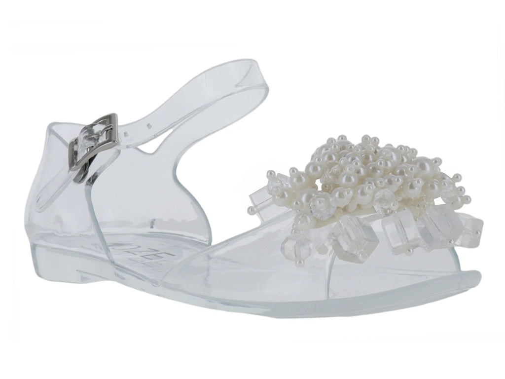 Sandalias Roze Transparentes Blancas para Niña