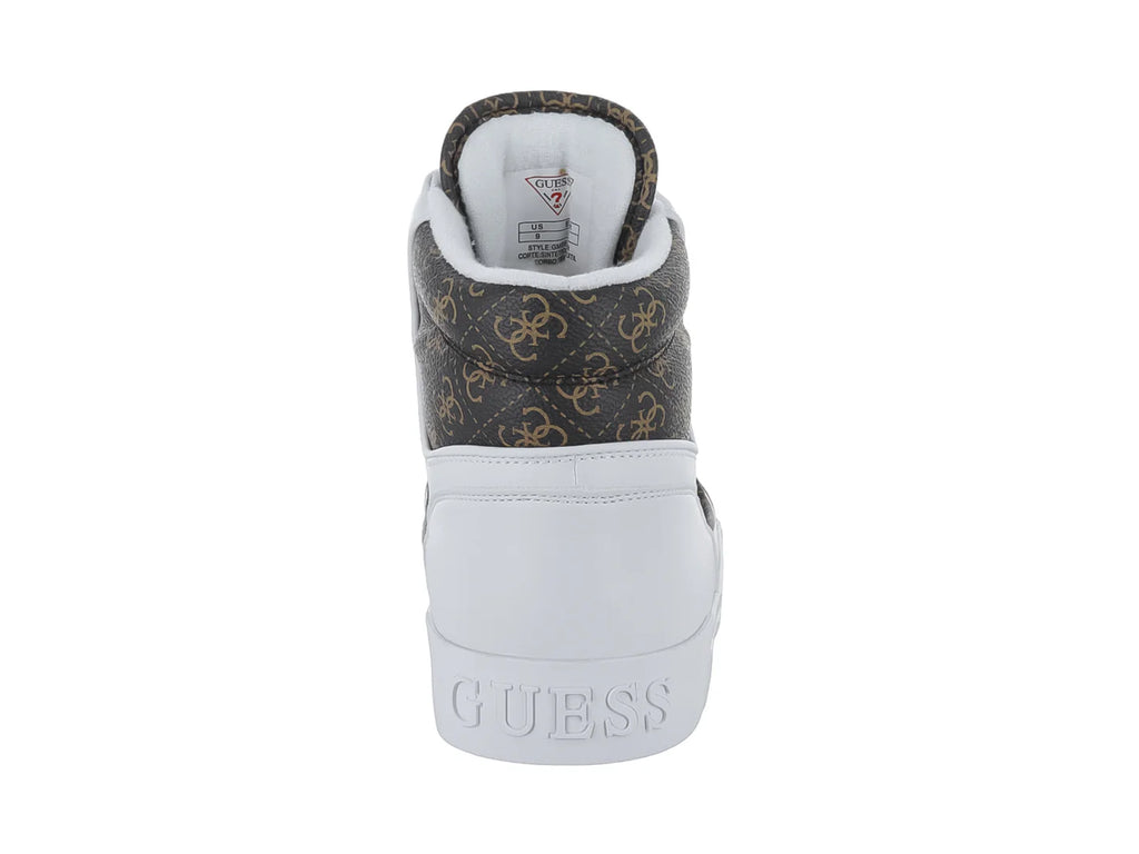 Tenis Guess Blanco y Marrón para Hombre