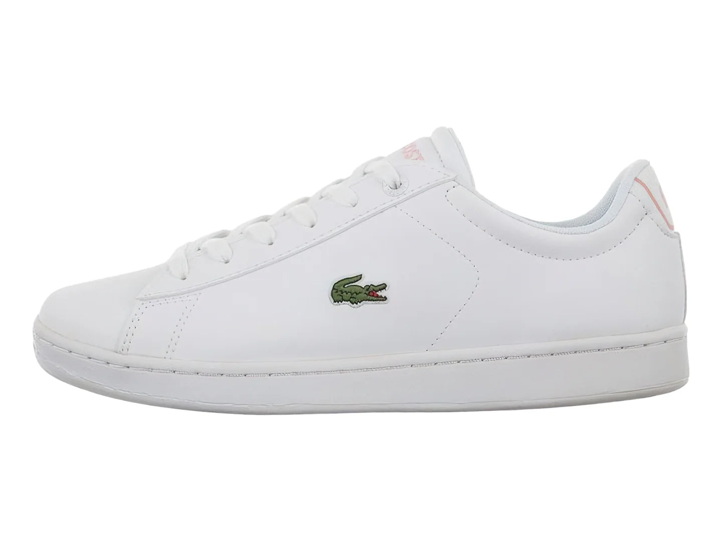 Tenis Lacoste Carnaby Evo Blanco y Rosa para Niña
