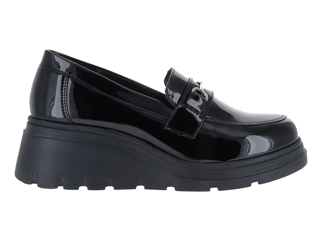 Zapatos Mocasines Green Love Negro para Mujer