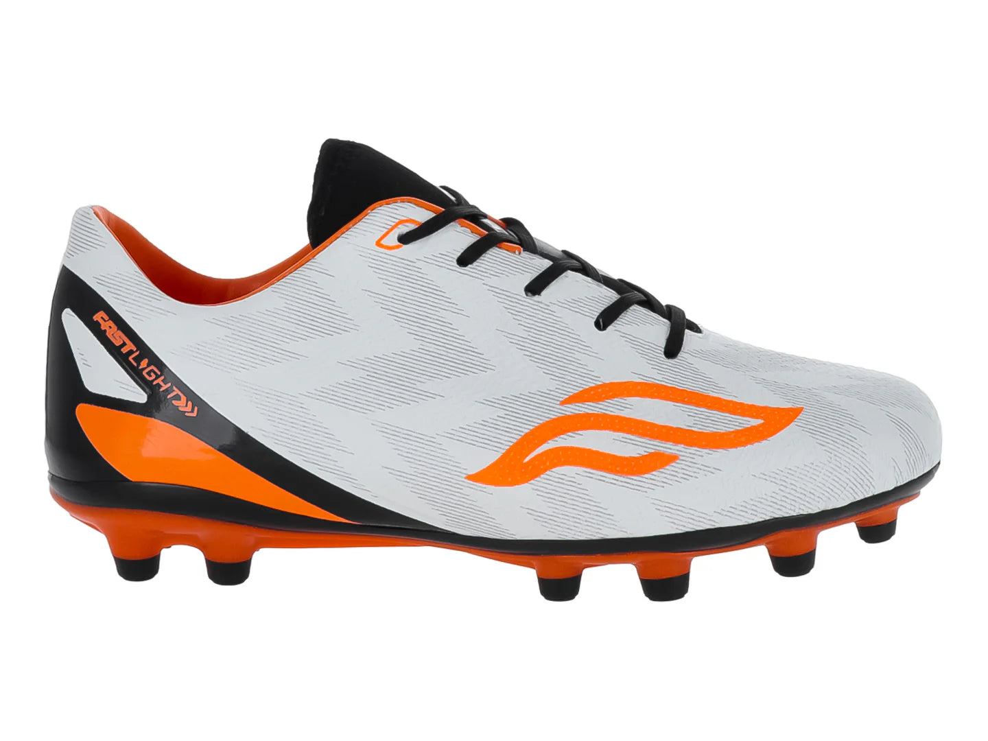 Tenis de Fútbol Furia Blanco y Naranja para Niño