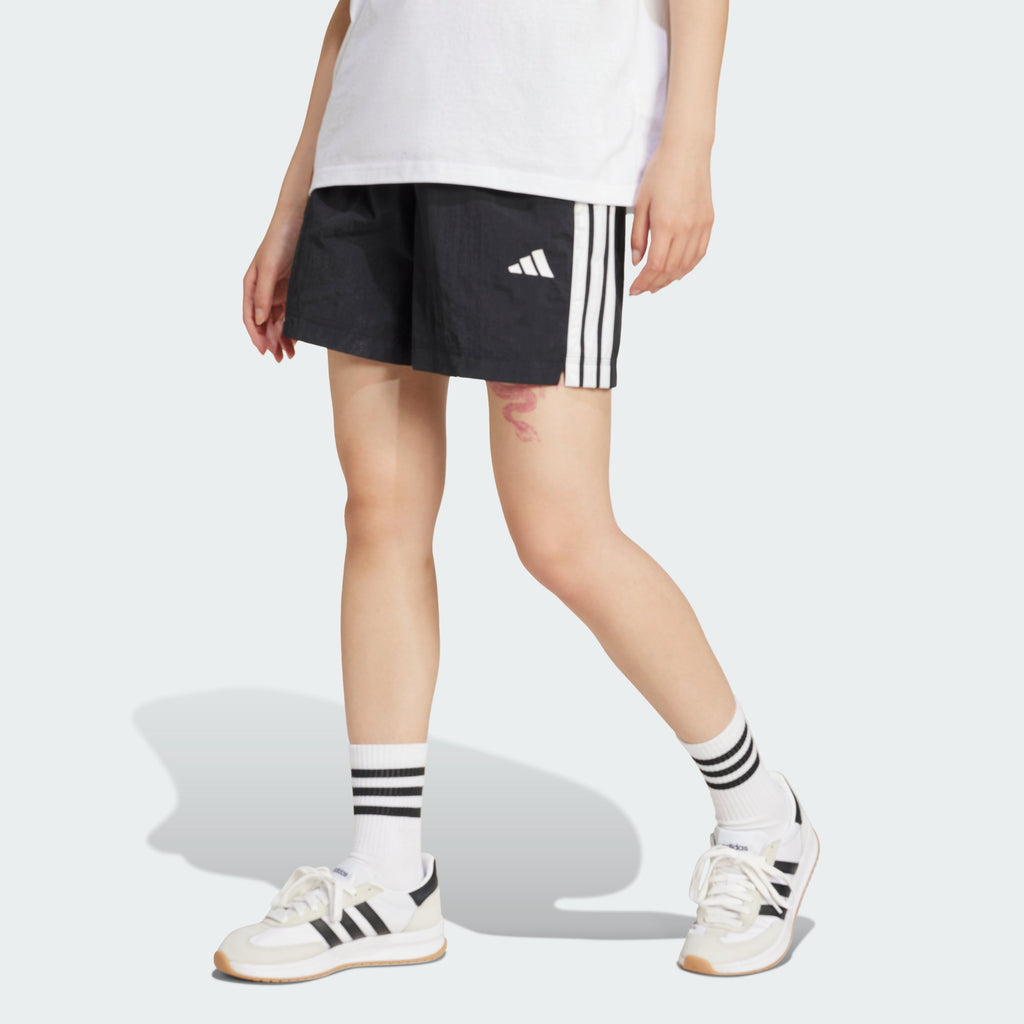 Women's adidas Essentials 3-Stripes Lifestyle Woven Shorts