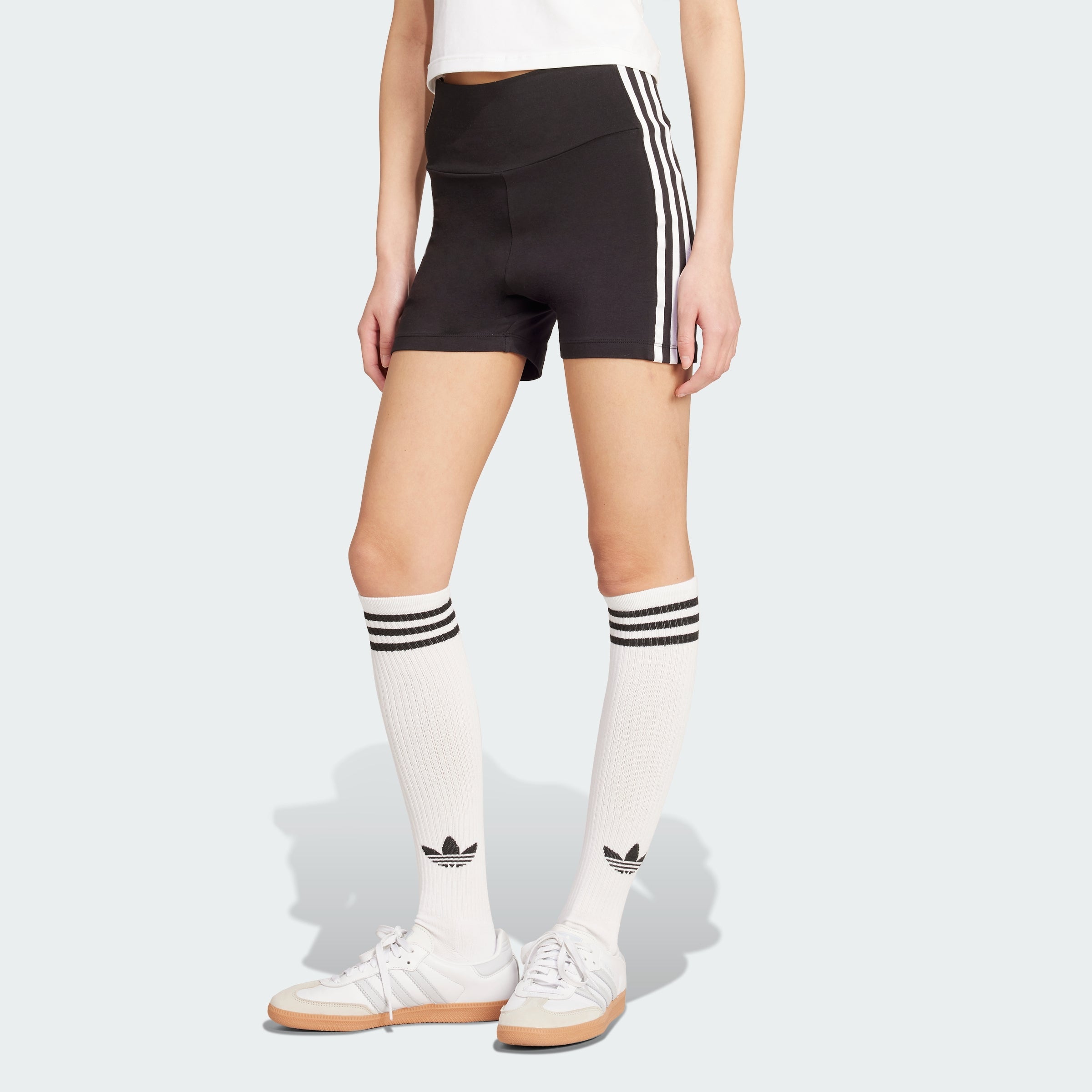 Women's adidas Adicolor 3-Stripes Booty Shorts Co